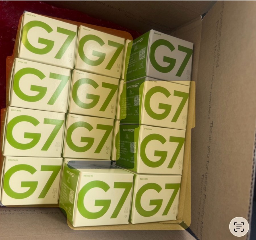 Dexcom G7 sensor boxes